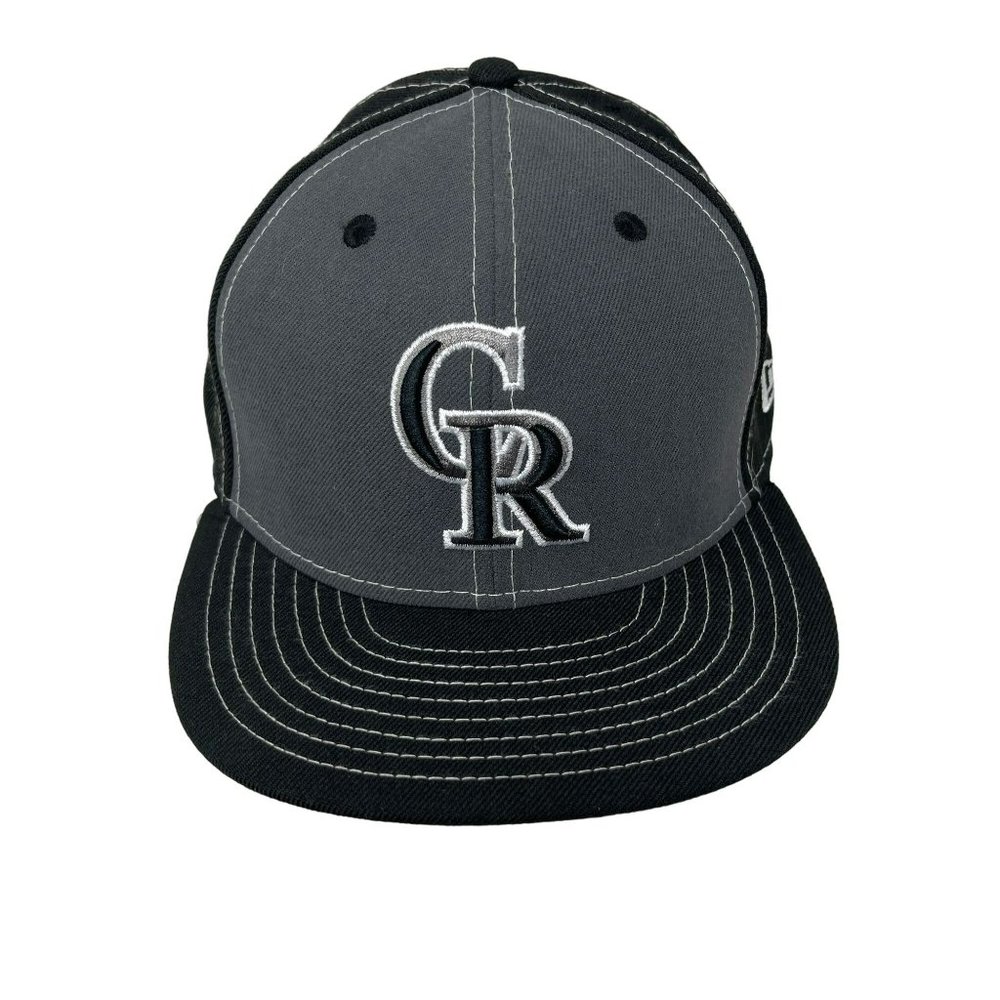 New Era 59Fifty Colorado Rockies Embroidered One‎ Size Grey Black